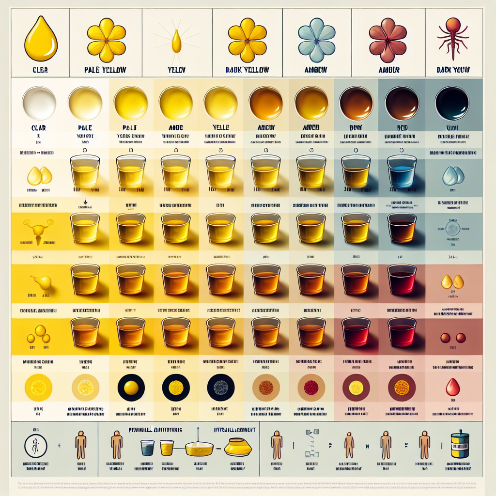 Urinfarbe Tabelle